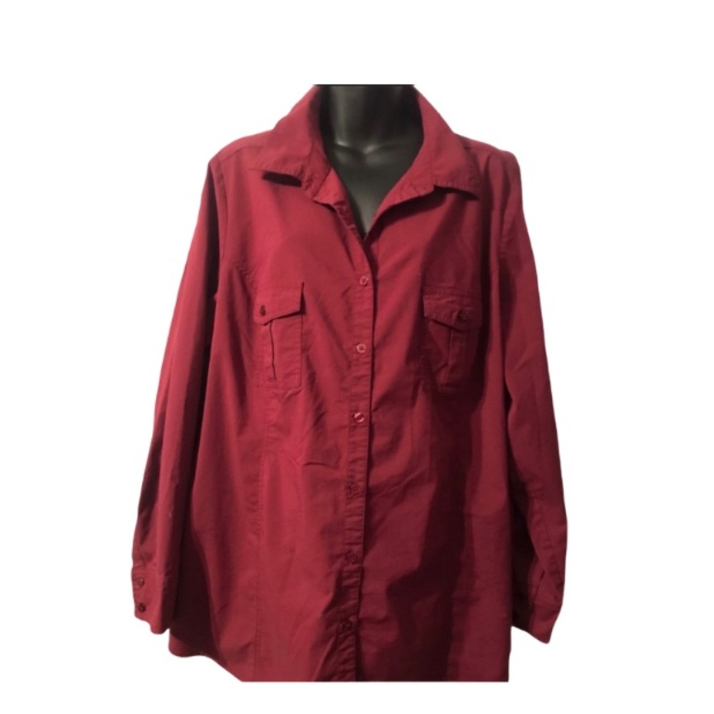 Maroon button down - Picture 2 of 5